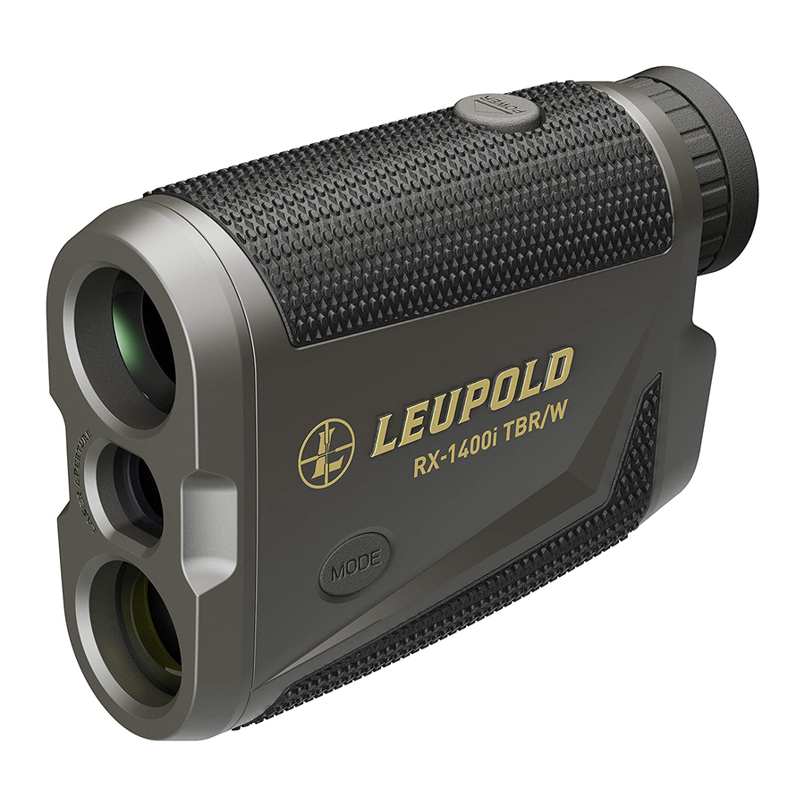 Leupold RX Quick Reference Card