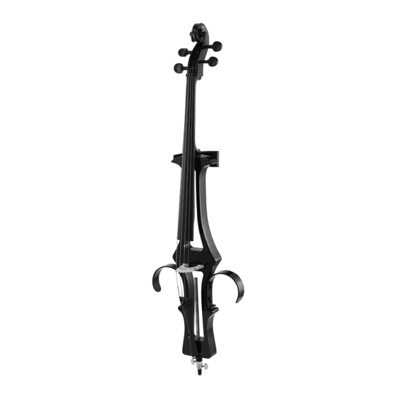 thomann Harley Benton Electric Cello HBCE 990 Manuals