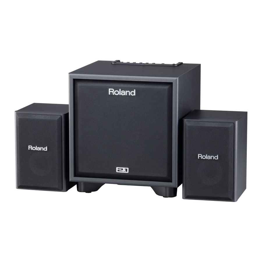 Roland CM-110, CM-220 - CUBE Monitor Manual