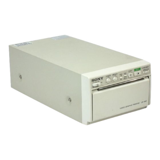 Sony UP-860 Operating Instructions Manual
