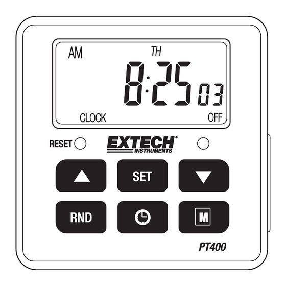 Extech Instruments PT400 User Manual