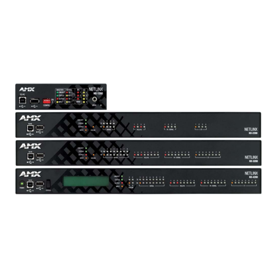 User Manuals: Harman AMX NETLINX NX Series Controller