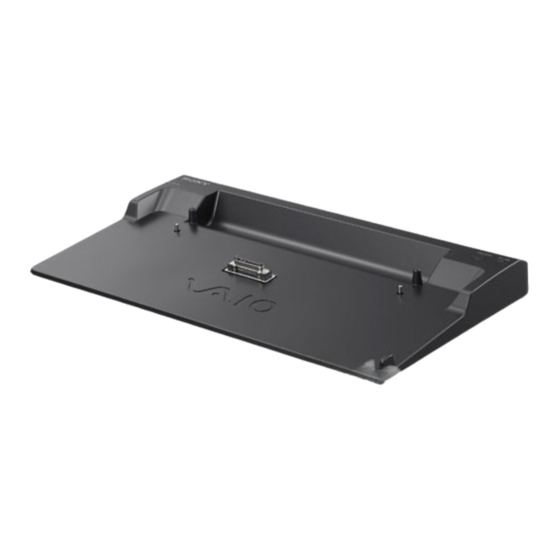 Sony VGP PRC1 - Port Replicator - PC Operating Instructions