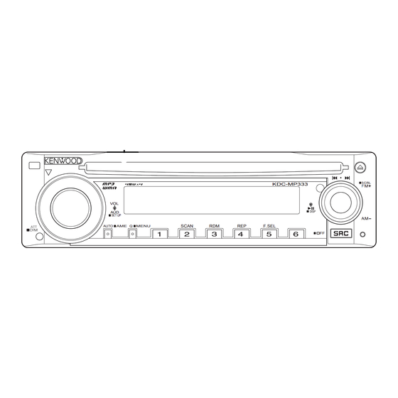 Kenwood KDC-MP202 Service Manual