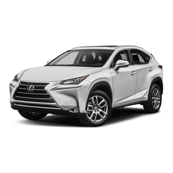 Lexus NX200 2017 Owner's Manual