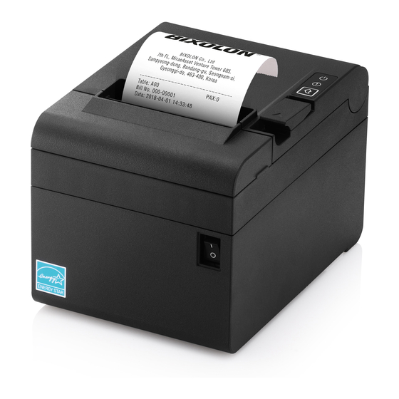 BIXOLON SRP-E300 Installation Manual & Safety Manual