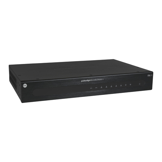 Packedge RK-1 Quick Start Manual