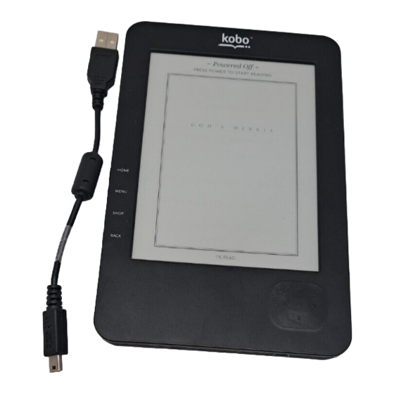 Kobo eReader N289 Manuals