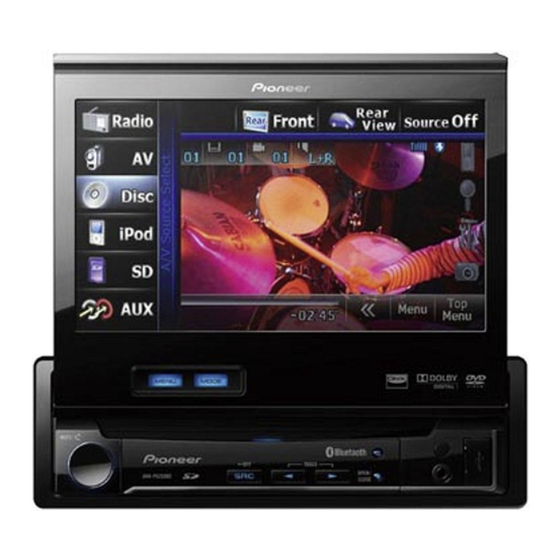 Pioneer AVH-P5200BT Operation Manual