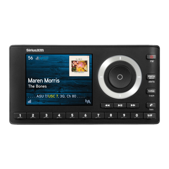 Sirius XM RAdio Onyx Plus User Manual