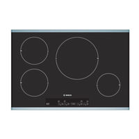 Bosch NIT8053UC - 30in 4 Burner Induction Cooktop Use And Care Manual