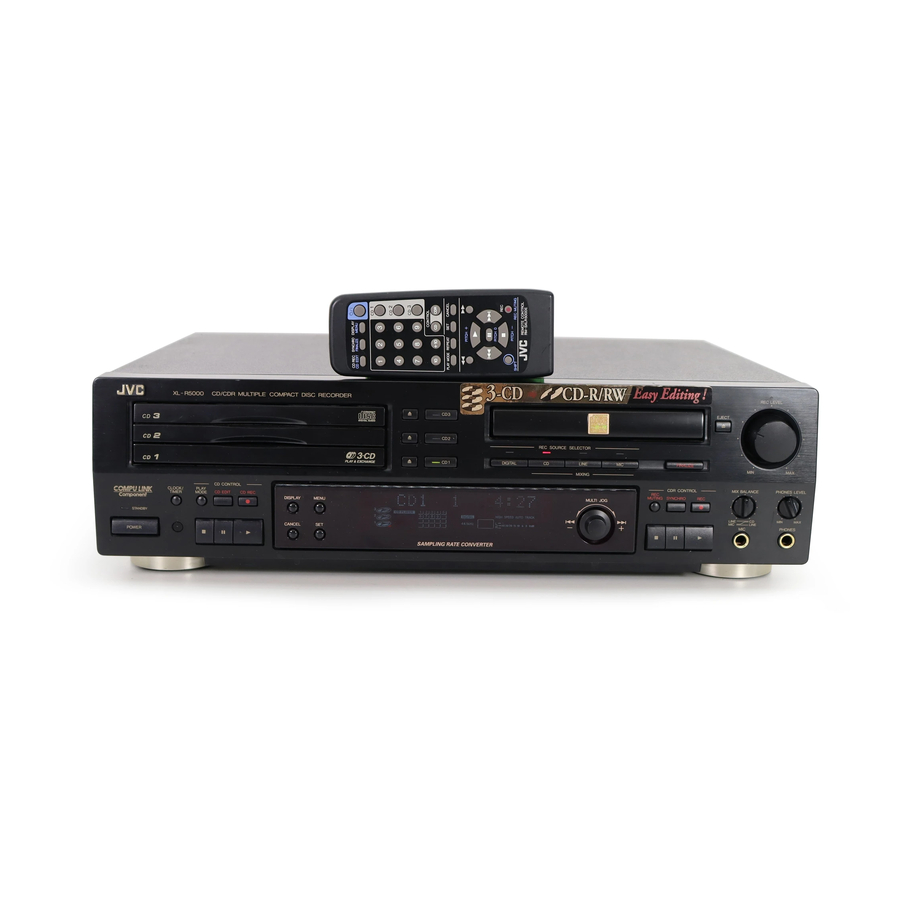 JVC XL-R5000BK Manuals