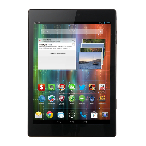 Prestigio MultiPad 4 Diamond 7.85 User Manual