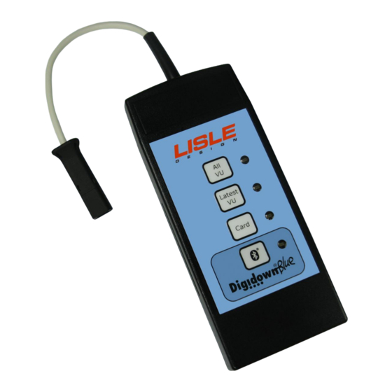 Lisle Digidown Blue Operating Instructions Manual