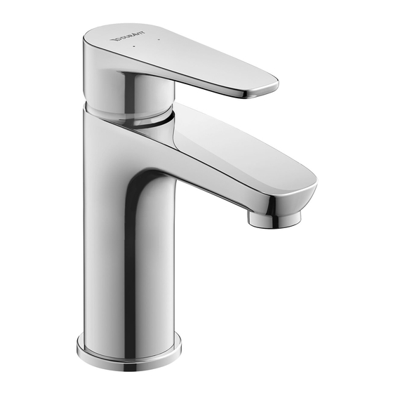 DURAVIT B 1 Series Instructions For Mounting And Use