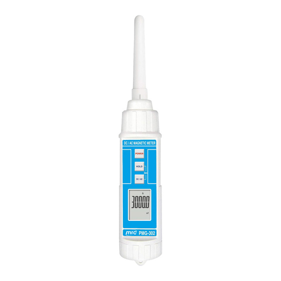 User Manuals: MRC PMG-302 Magnetic Meter