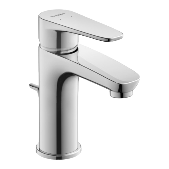 DURAVIT B.1 Series Instructions For Mounting And Use