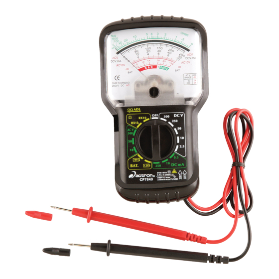 Actron CP7849 Operating Instructions