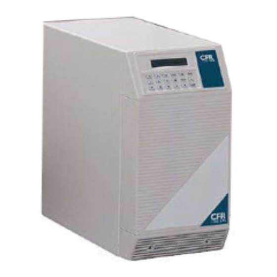 Alpha Technologies CFR 1500 Operator's Manual