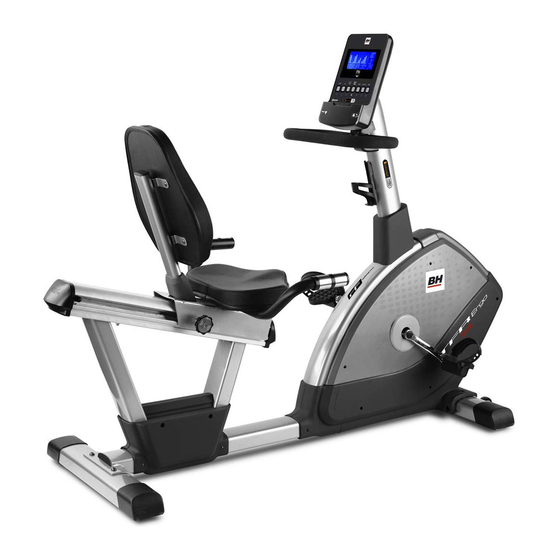 BH FITNESS H650 Instructions For Assembly And Use