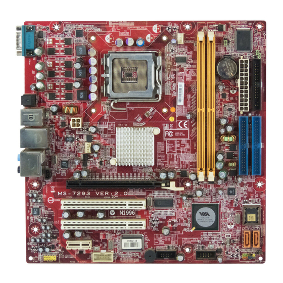 MSI MS-7293 Series Getting Started