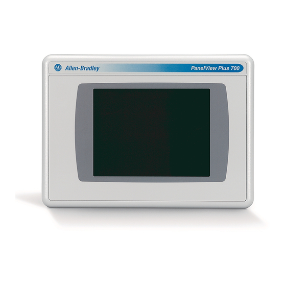 Rockwell Automation PanelView Plus Series User Manual