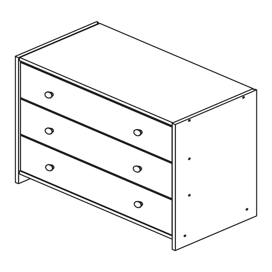 Naomi Kids Low Loft Bed - 3 Drawer Chest Assembly Instructions Manual