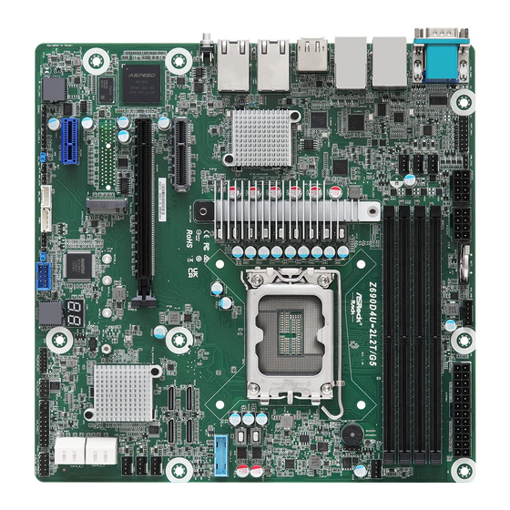 ASROCK Z690D4U/G5 Server Motherboard Manuals