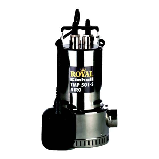 EINHELL ROYAL TMP 501/1-S NIRO Operating Instructions Manual