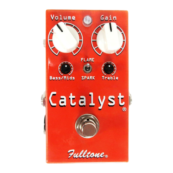 Fulltone Catalyst CT-1 Quick Manual