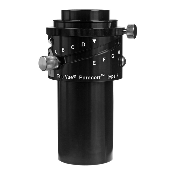 TeleVue Paracorr Type-2 Instructions