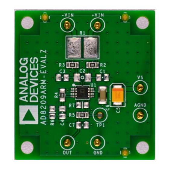 Analog Devices AD8209A-EVALZ User Manual