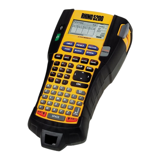 Dymo Rhino 5200 Quick Start Manual