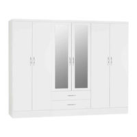 Seconique NEVADA 6 DOOR 2 DRAWER WARDROBE Assembly Instructions Manual