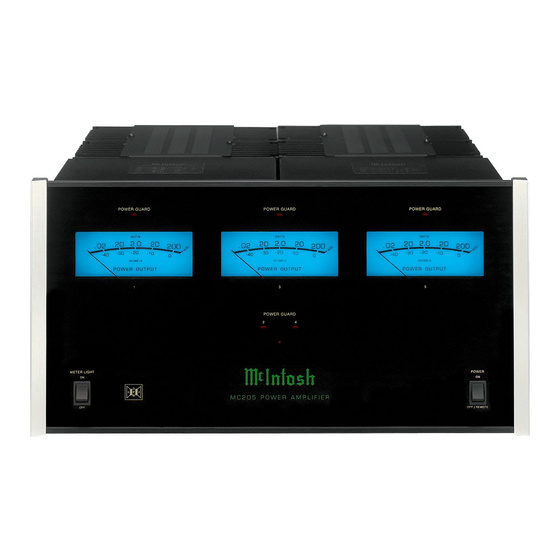 McIntosh MC205 Owner's Manual
