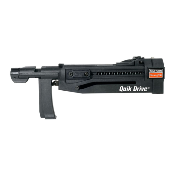 Simpson Strong-Tie Quik Drive Pro Series Operating Instructions Manual