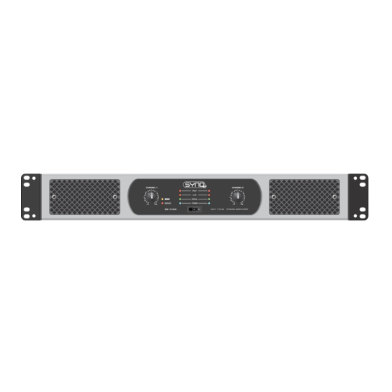SYNQ AUDIO RESEARCH SE-1100 Operation Manual