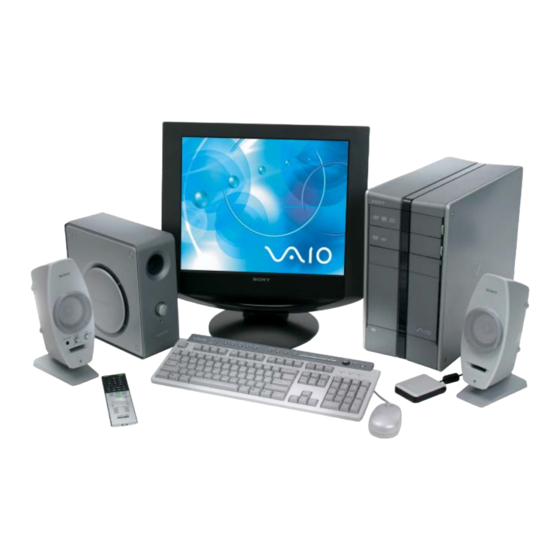 Sony VAIO Digital Studio PCV-RZ44G Specifications