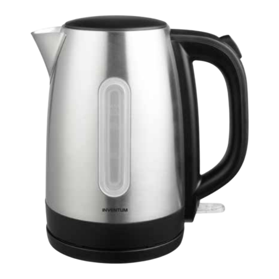 inventum CBW010 Stainless Steel Kettle Manuals