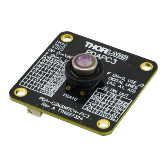 THORLABS PDAPC3 User Manual