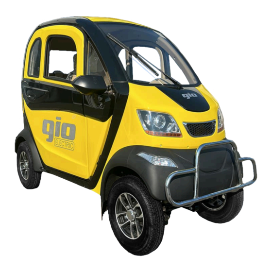 gio GOLF ENCLOSED Owner's Manual