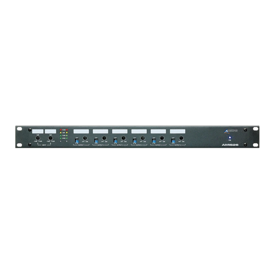 AUSTRALIAN MONITOR AMIS26 Installation And Operation Manual