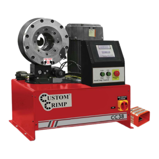 Custom Crimp CC38 Operator's Manual