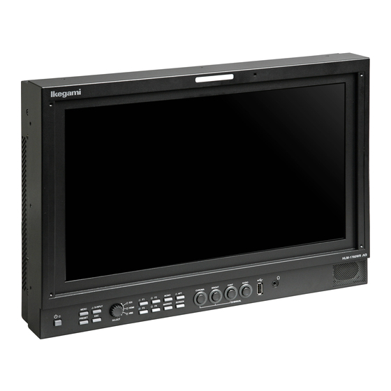 Ikegami HLM-1760WR Operation Manual