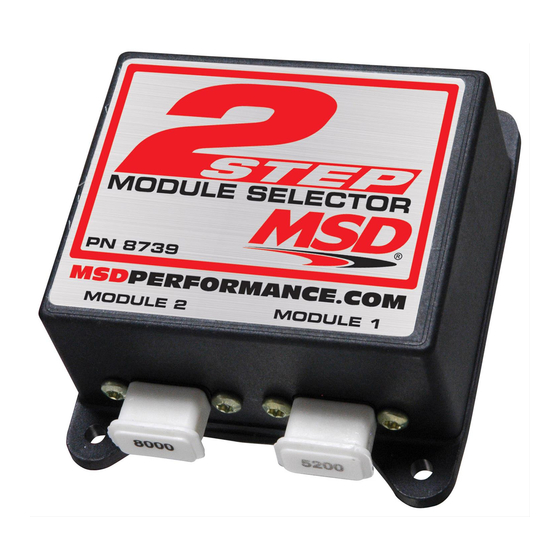 MSD Ignition 8739 Installation Instructions