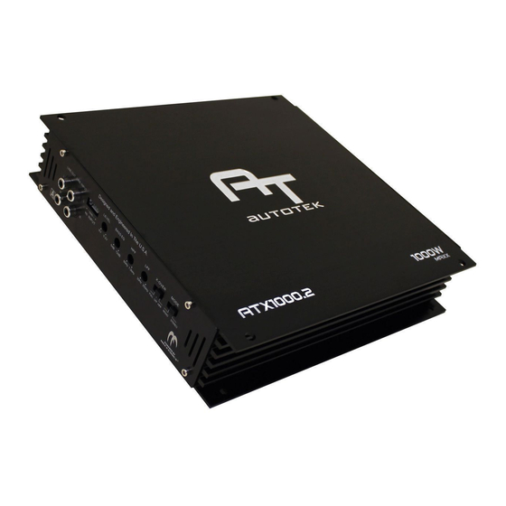 Autotek ATX1000.2 User Manual