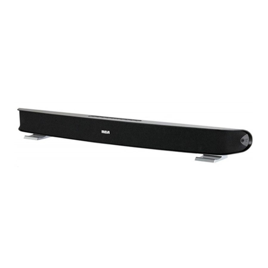RCA RTS635 - Home Theater Sound Bar Manual