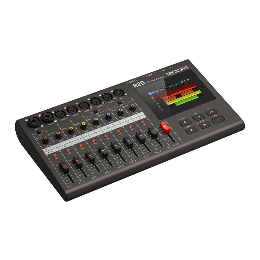 Zoom R20 Manual