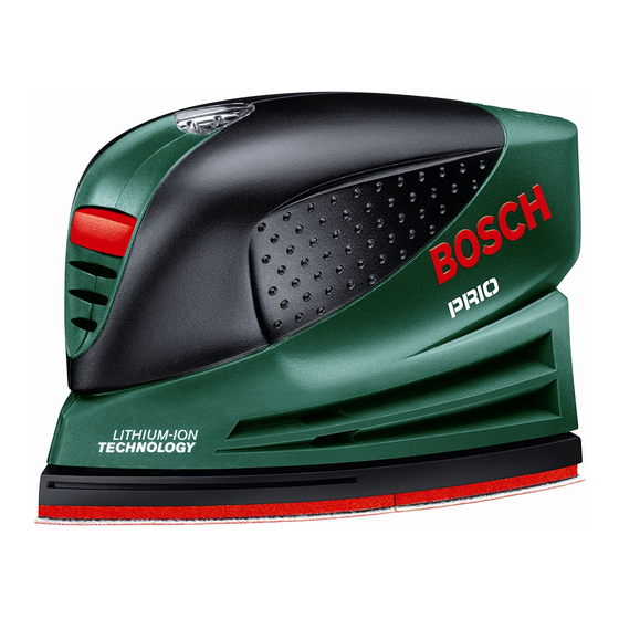 Bosch PRIO Original Instructions Manual