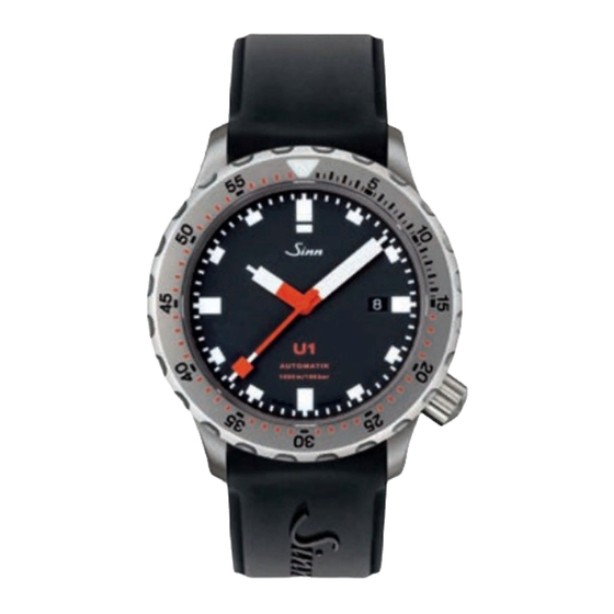 Sinn U1 SERIES Owner's Manual